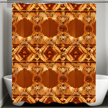 Cortina de Chá Rústica Primitiva