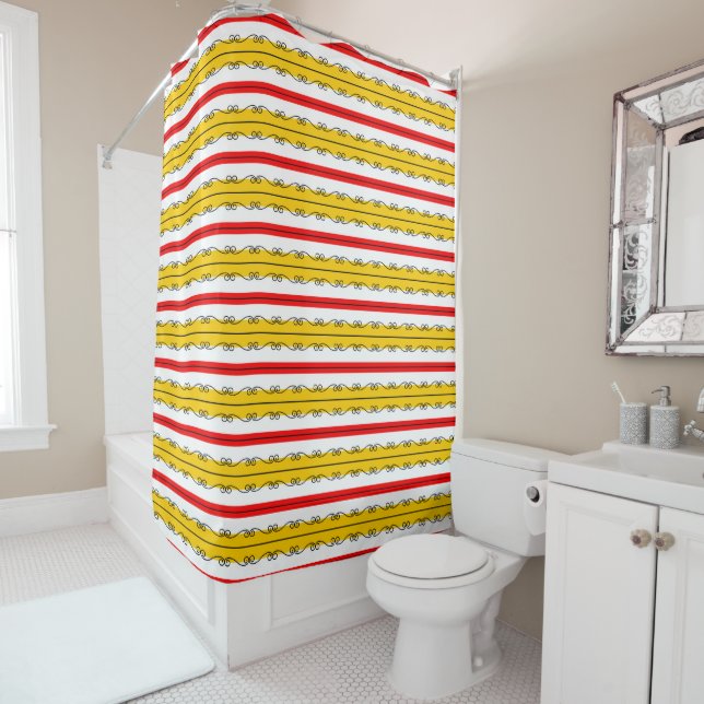 Para Box Cortina de chá Stripe espanhola (In Situ)