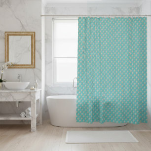 Para Box Cortina de Chá Teal Elegante com Pérolas