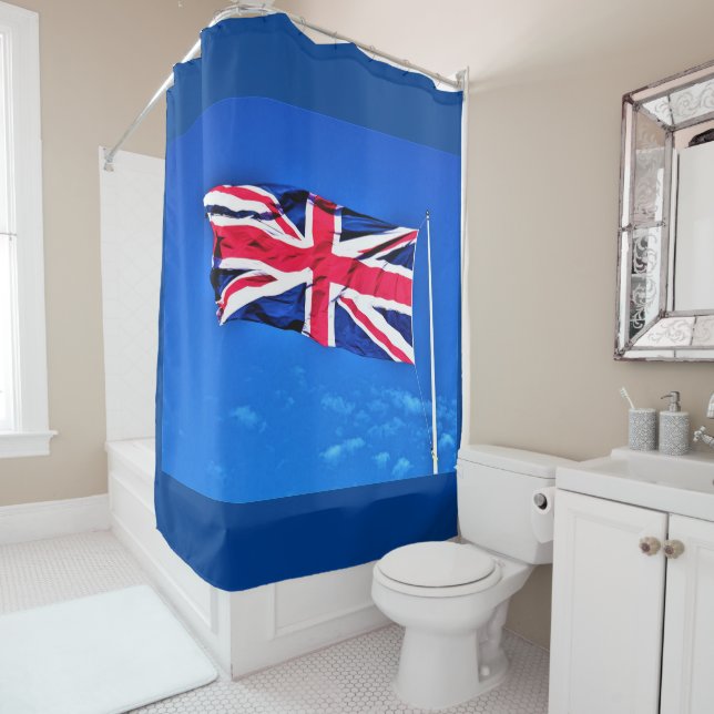 Para Box Cortina de Chá Union Jack Faux (In Situ)
