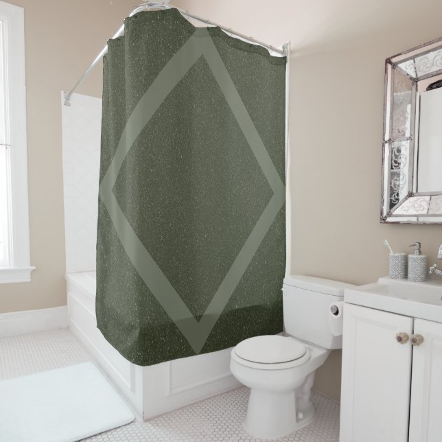 Para Box Cortina de Chá Verde Moss Personalizada com Quadro (In Situ)
