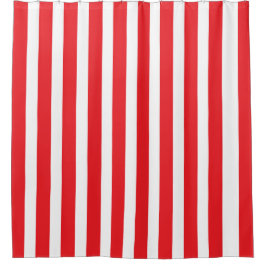 Para Box Cortina de Chá Vermelho e Branco Clássica