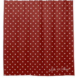 Para Box Cortina de Chá Vermelho e Branco Vibrante