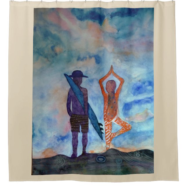 Para Box Cortina de Chá Yoga surf (Frente)