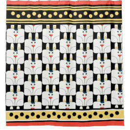 Para Box Cortina de Chás e Rostos Coelhinhos