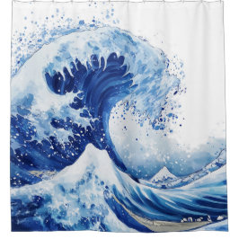 Para Box Cortina de Chuveiro A Grande Onda de Kanagawa