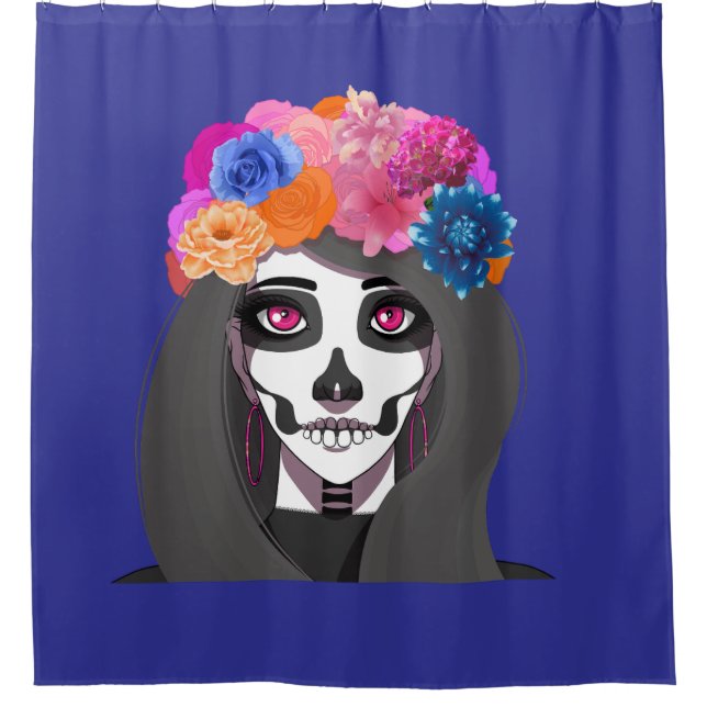 Para Box Cortina de chuveiro de Halloween (Frente)