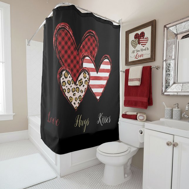 Para Box Cortina de chuveiro de valentine selvagem (Criador carregado)