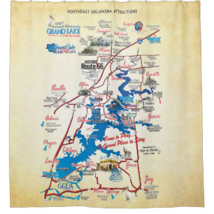 Para Box cortina de chuveiro mapa de atrações neok