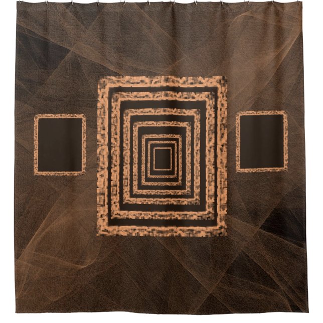 Para Box Cortina de chuveiro marrom-espelho (Frente)