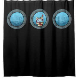 Para Box Cortina de chuveiro Snorkel Cairn Porthole