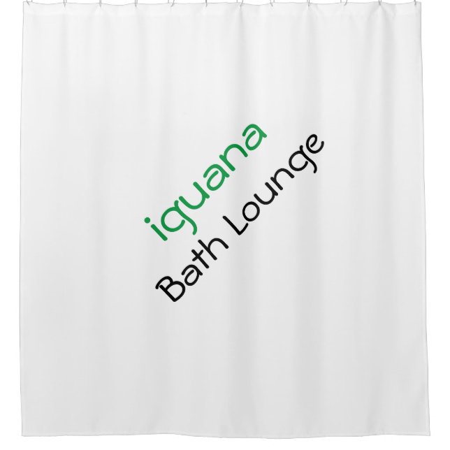 Para Box Cortina de chuveiro Stylish Iguana Bath Lounge (Frente)
