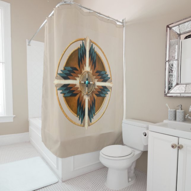 Para Box Cortina de Mandala Nativo Americano (In Situ)