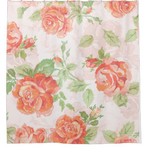 Para Box Cortina rosa de chá laranja