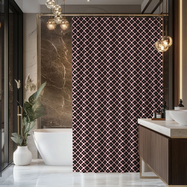 Para Box Cortina Xadrez Rústica Vermelha Preta Presente par (Rustic Plaid Curtain Red Black Gift for New Nest)