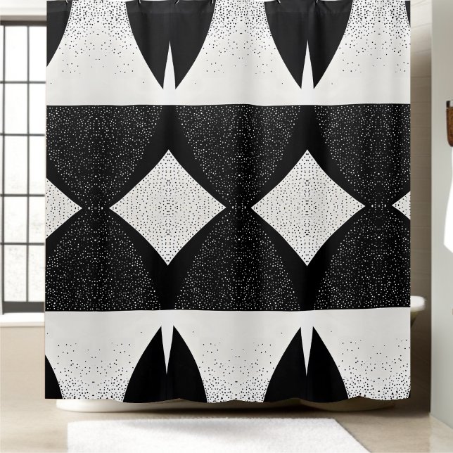 Para Box Estilo de Cortina de Chá Preto e Branco 1 (Criador carregado)
