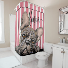 Para Box Fabuloso Chá francês Bulldog Cortina