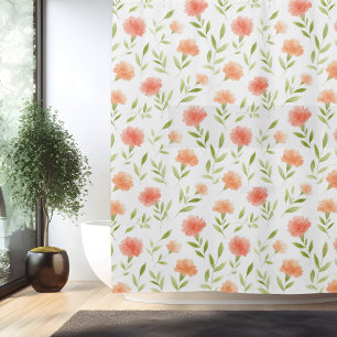 Para Box Flor de Nascimento Cortina de Chuveiro Cravo Carna