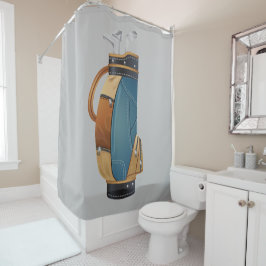 Para Box Golf Clubs Bag Design de texto Cortina