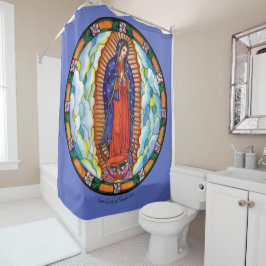 Para Box Grande Nossa Senhora de Guadalupe Cortina Chá Azul