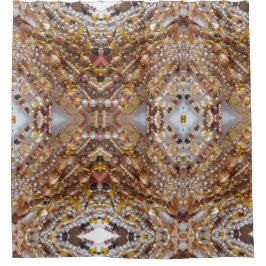 Para Box Impressão do grânulo dos tons da terra da cortina