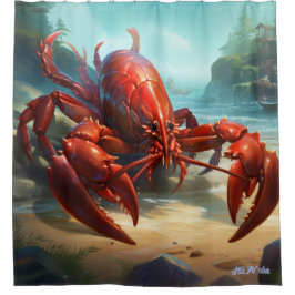 Para Box lagosta com cortina de Chá