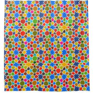 Para Box Manchas Vidro inspirado Cortina de Chá Colorida