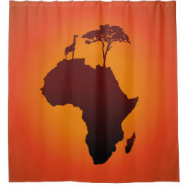 Para Box Mapa africano do safari - cortina de chá