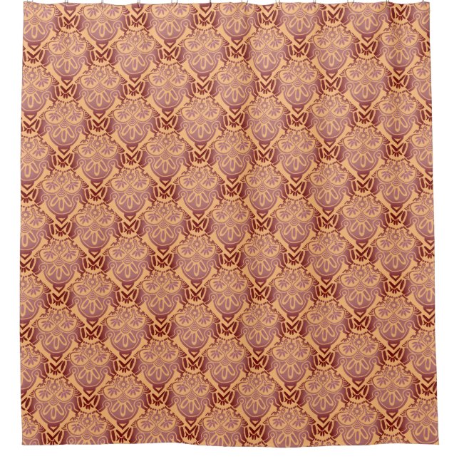 Para Box Mauve Tribal Bath Chá Cortina (Frente)