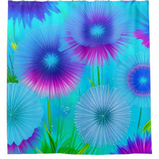 Para Box Neon Blue Floral Chá Cortina