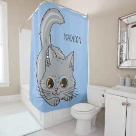 Para Box Nome personalizado e cor Cortina de chá de Kitten 