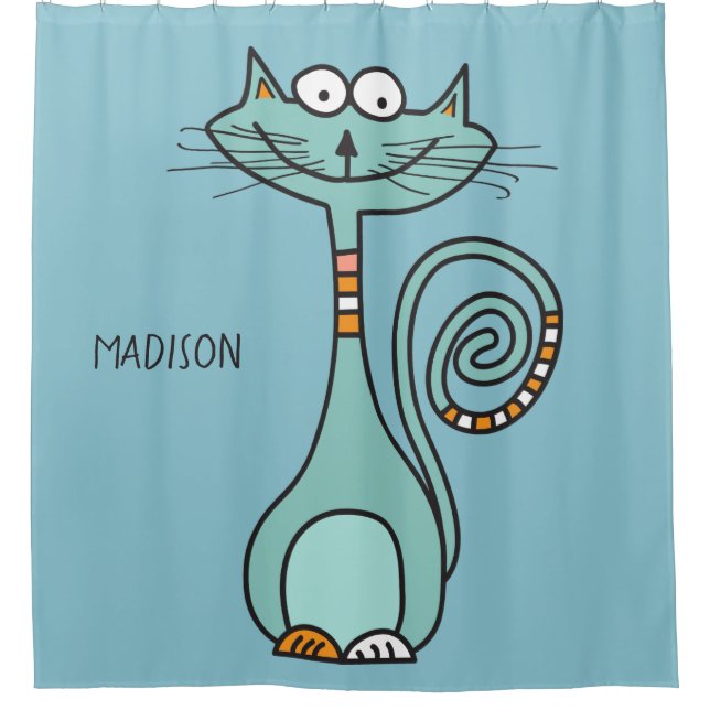 Para Box Nome personalizado e cor Cortina de chá Engraçado (Frente)