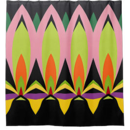 Para Box Padrão de Abstrato de cor cortina Chá a negrito