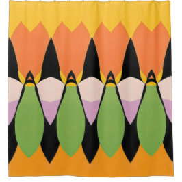 Para Box Padrão de Abstrato de cor cortina Chá a negrito