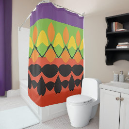 Para Box Padrão de Abstrato de cor cortina Chá a negrito