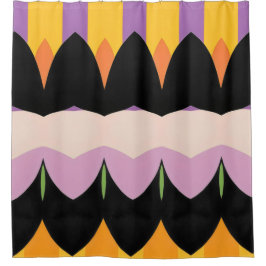 Para Box Padrão de Abstrato de cor cortina Chá a negrito