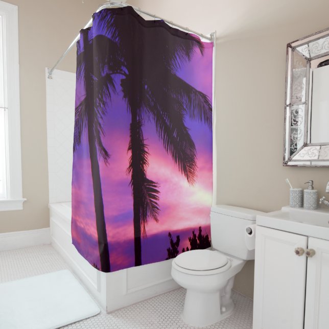 Para Box Palm da Flórida Cortina de Chá Solar Roxo (In Situ)