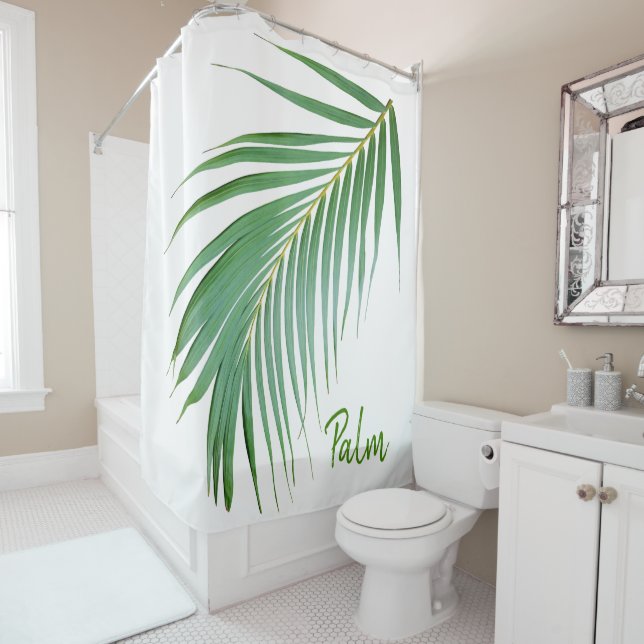 Para Box Palm Leaf Frond Chá Cortina (In Situ)