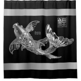 Para Box Peixes Koi - Peixe de Vidro Prateado - Cortina de
