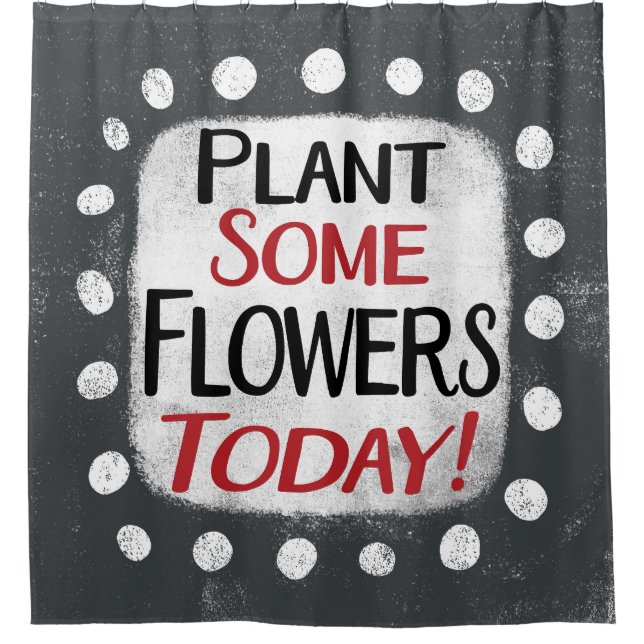 Para Box Plante Algumas Flores Hoje Cortina De Chá (Frente)
