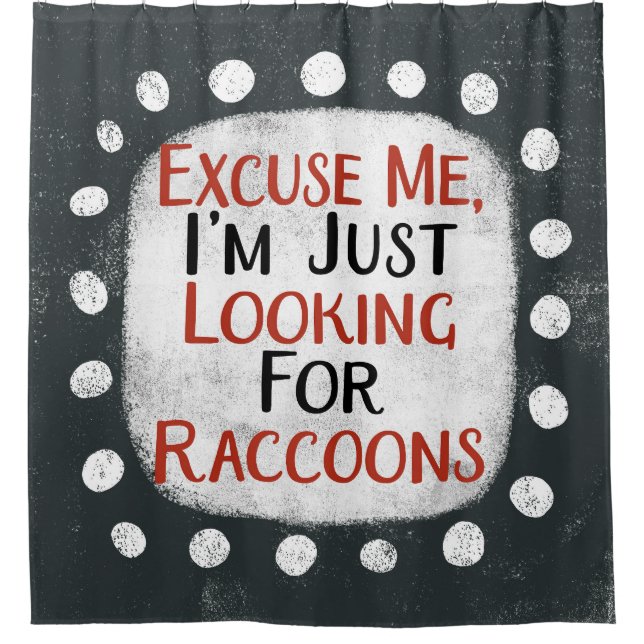 Para Box Procurando Cortina De Chá Raccoons (Frente)