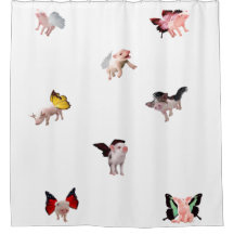 Quando os porcos voam na cortina do Chá