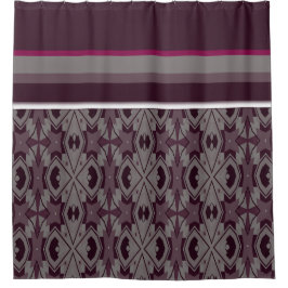 Para Box Regal Plum Echoes: Cortina de Chá Padrão Moderna