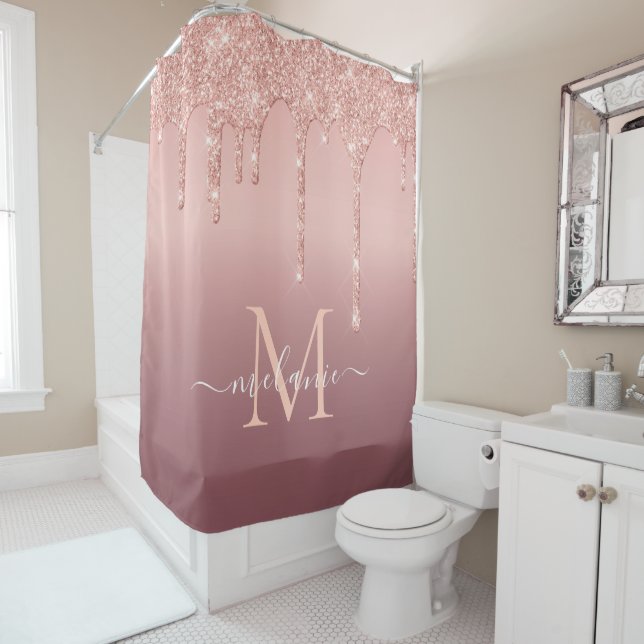 Para Box Rosa Dourado Glitter Sparkle Sua Cortina De Chá De (In Situ)