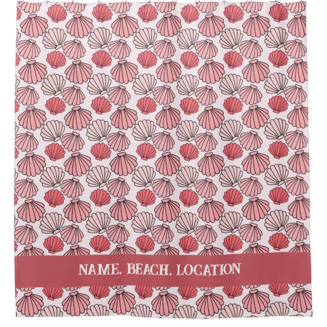 Para Box Rosa Seashell - Cortina de Chá de Padrão - Texto P (Frente)