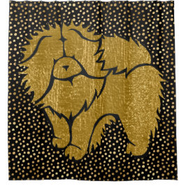 Para Box SPARKLY THANG Chow faux cortina de chá metálico