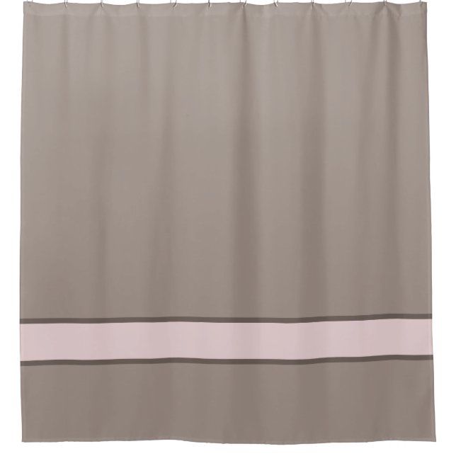 Para Box Taupe e Cortina de Chá Rosa (Frente)