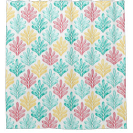 Para Box Uma Cortina De Banheiro Com Design Do Tipo Aquarel