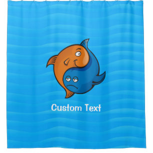 Para Box Yin Yang Fish Cartoon Chá Cortina