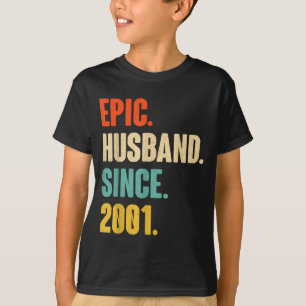 Para Camisa 24º Aniversário de Casamento Dele Épic